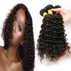 Real mink 100% Brazilian hair from brazil, unprocessed human hair deep wave virgin Brazilian hair bundles with closure