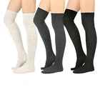 Women Over The Knee Socks Striped Socks Cotton Socks