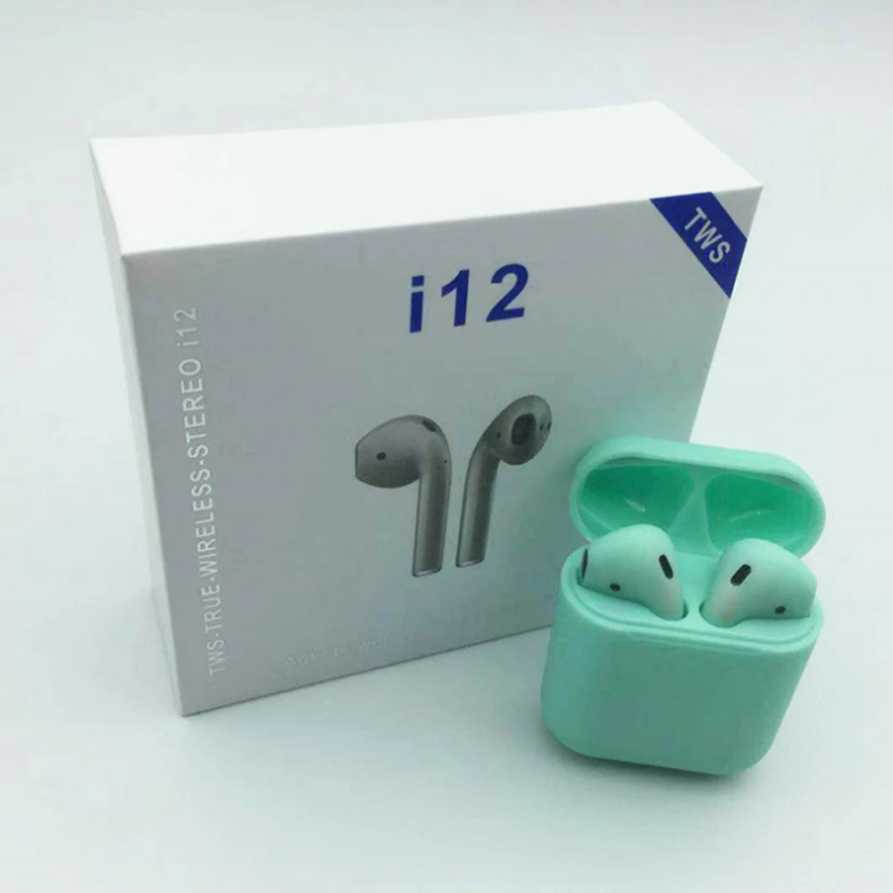 I12s Tws Earphone In Ear Wireless I12 Earbuds V5.0 Stereo With Charging Case - ANKUX.COM