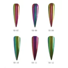 Norkko Chameleon pigment Mirror Chrome pigment powder Chameleon,Rainbow for nail art and car coat 18colors