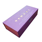 pink embossed custom logo packaging flap gift paper boxes with magnetic lid