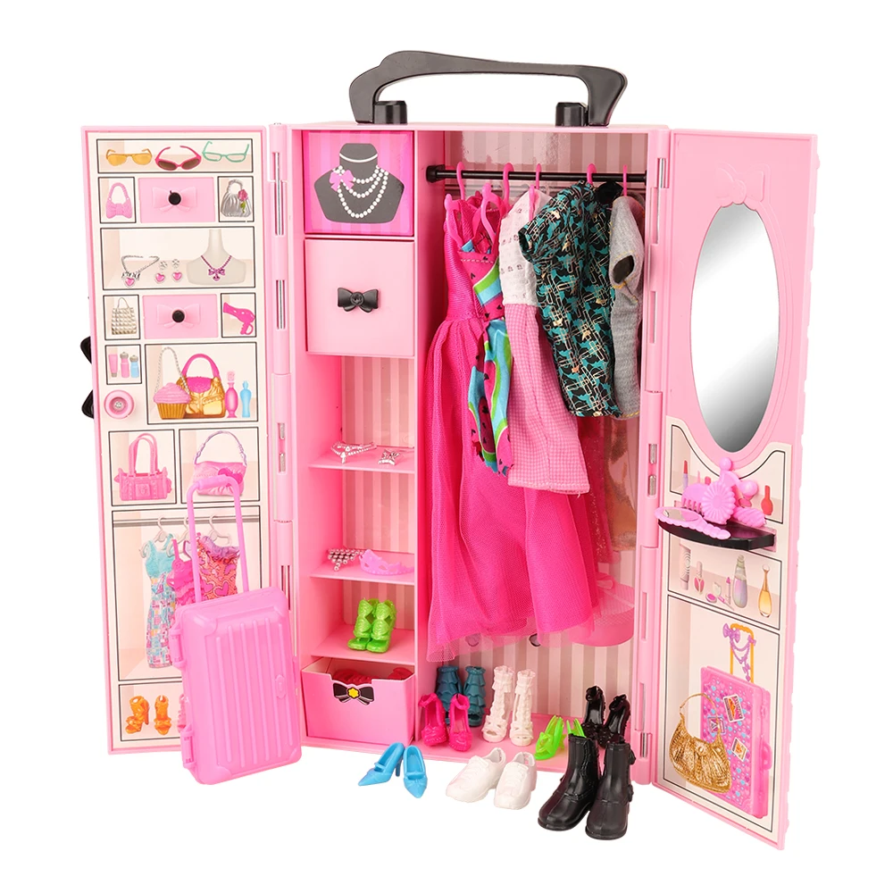 barbie doll clothes cupboard