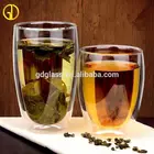 Double Wall Cup Glass Glass Cups Professional Manufacture Coloured Murano Custom Double Wall Glass Cup