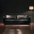 Living Room Furniture Sofa Modern European Style House Living Room Furniture 3 Seater Leather Sofa Made In China
