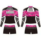Dance Uniforms Custom Sublimation Youth Cheer Dance Uniforms Shrug Rhinestones