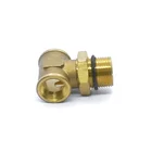 Straight C15T NPT SIZE Female Tee Equal round Copper Brass Fitting for plumbing pipe tube hose