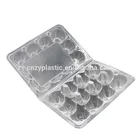 Egg Tray Egg 15 Holes Clamshells Low Price Wholesale Custom Clear Transparent Blister Plastic Egg Tray Packing Tray For Sale