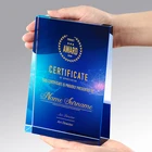 Trophy New Design Custom Engraving Crystal Glass Award Trophy