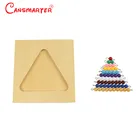 MA096 Montessori Kids Wooden Educational Children Toy Bead Stair Tray (Single)