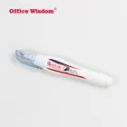 Custom made Logo Liquid Correction with Pen Shape 7ML fluid corrector metal tip correction fluid pen
