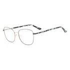 Women italy design ce oversized buffalo horn optical metal frames