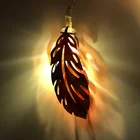 Light Christmas Feather String Light Lamp Party Wedding Bar Christmas Valentine White Warm Led Night Style Metal Frame