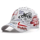 Cap Outdoor Graffiti Cap Cool Male Hip Hop Student Sun Hat Female Trend Versatile Matching Printed Baseball Cap