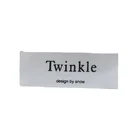 High quality brand logo polyester label damask printed label for clothing