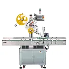 automatic carton box labeling machine on top surface