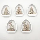 Decoration 1 Pcs Wooden Christmas Decoration Tabletop Ornament