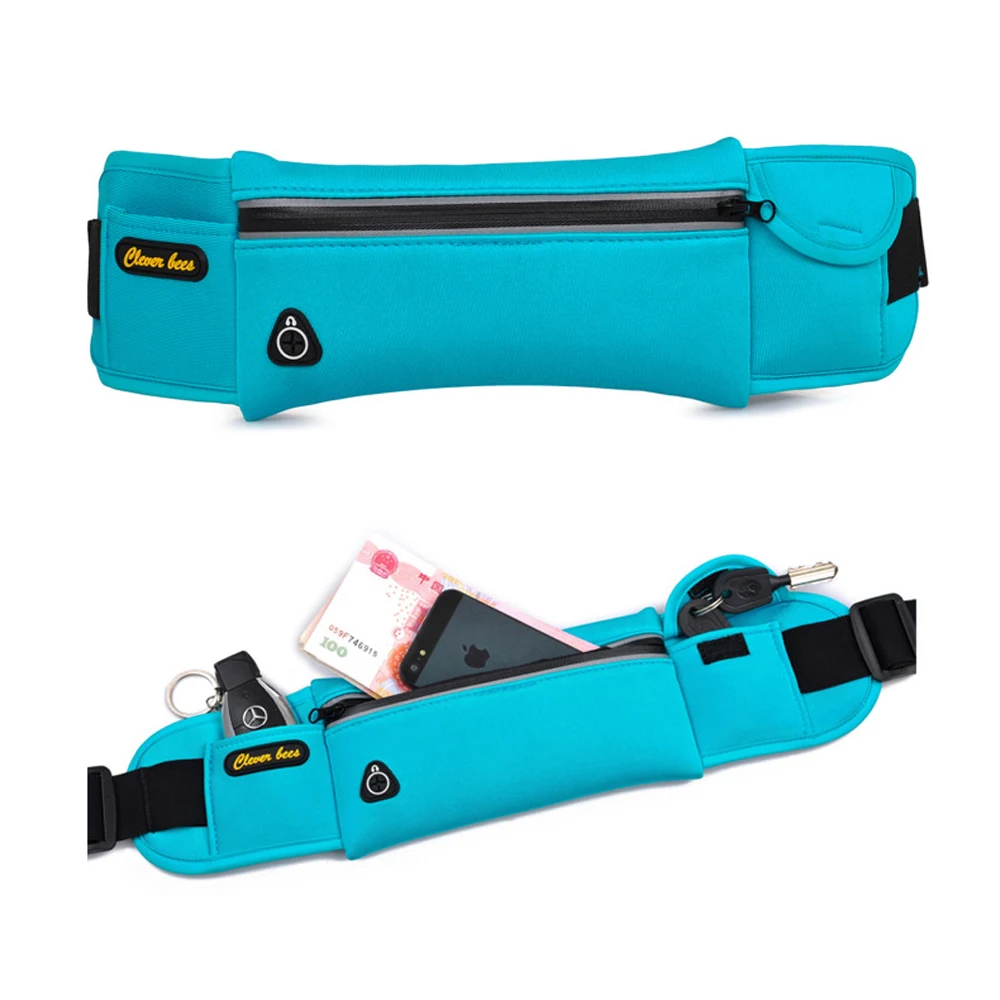 Custom Running Waist Packs for women fanny bag Neoprene fabric bum bag making supplier