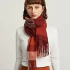Women Scarf Shawls Woman Shawl Scarf Winter Women Plaid Artificial Cashmere Warm Scarf And Shawls