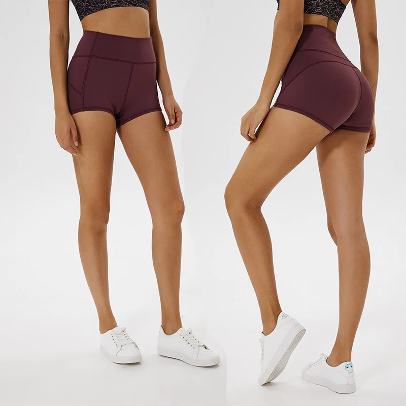 2019 chegada Nova lulu pergunto sob tecido sexy mulheres yoga shorts apertados