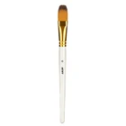Synthethic artist paintbrush set short plastic paintbrushes round