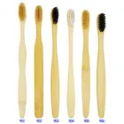 100% Organic Biodegradable Eco Friendly Charcoal Private Label Wholesale Bamboo Toothbrush