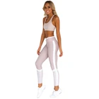 Wholesale Slim Print Stitching Seamless Fitness Wear Leggings Women's Yoga Set