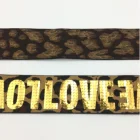Wholesale 15cm 100% Cotton Stripe Lurex Jacquard Elastic Band Roll For Shirt