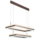 hotel lobby rectangle cheap lights indoor custom long square acrylic stair simple modern chandelier for dining room