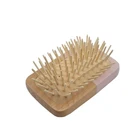 custom wooden bamboo surf wax hair comb beard combs brush set for afro