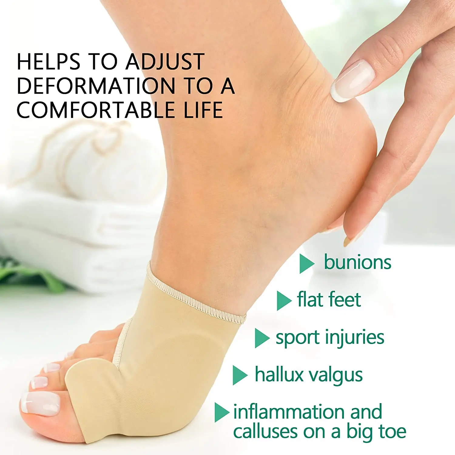 Bunion Corrector Hallux Valgus Pain Relief Bunion Sleeve