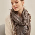 2019 new 100% modern style Mongolian pure soft feeling cashmere fur shawl scarf for women ladies in autumn winter