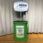 Portable custom tension fabric promotion table counter for trade show