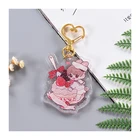 Charms Transparent Custom Anime Holographic Charms Clear Transparent Printed Hologram Acrylic Keychain