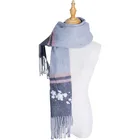 Winter simple and exquisite embroidered scarves