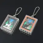 Transparent Blank Acrylic keychain picture insert plastic photo frame key chain