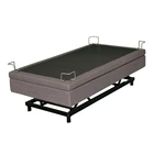 adjustable bed frame king with massage remote control can lift up and down