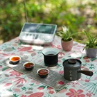 Custom Personalized indoor outdoor hard anodized aluminium ceramic tea pots sets in stock
