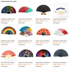 Fan Paper Fan Hand Pressure Fan Hand Push Mini Fan Reflective Paper Hand Fan