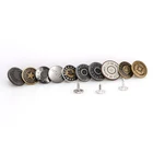 Custom brass or alloy quality denim buttons for jeans