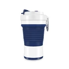 2020 best sell silicone foldable cup factory OEM portable for outdoor travel silicone foldable cup QH-S005