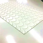 white pu conveyor belt/2mm/smooth glossy/with guides suitable for food&chocolate