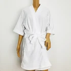 100% cotton terry towel fabric spa hotel bathrobe