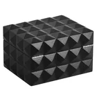 Luxury OEM factory black wooden watch storage boxes