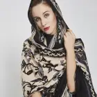 Logo Customization Wool Scarfs Wool Viscose Wholesale Muslim Hijab Scarfs Women Prayer Instant Shawl Ladies Scarf
