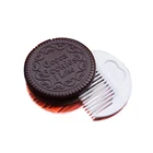 Factory direct sale cheap Creative Folding Pocket round Makeup mirror professional with comb