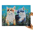 factory puzzle 500-1000 pieces Printing cardboard Jigsaw puzzle with small MOQ