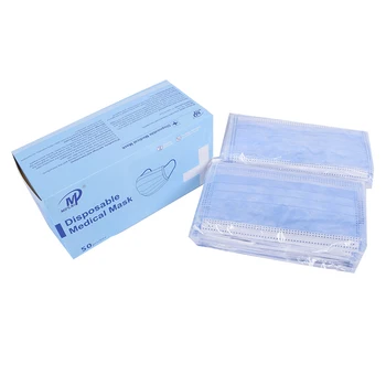 On Stock High Quality Surgical Disposable 3 Ply Non Woven Disposable Face Mask