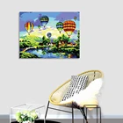 Hot Photo Painting By Numbers Frame Hot Sale Photo Handicrafts Framed Colorful Balloon Acrylic Diy Painting By Numbers