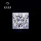 Top quality Princess Mossan Square moissanite diamond for jewelry decoration