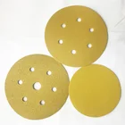 P60-P800 Dry Abrasive sanding paper gold yellow Sandpaper discs automotive sand paper